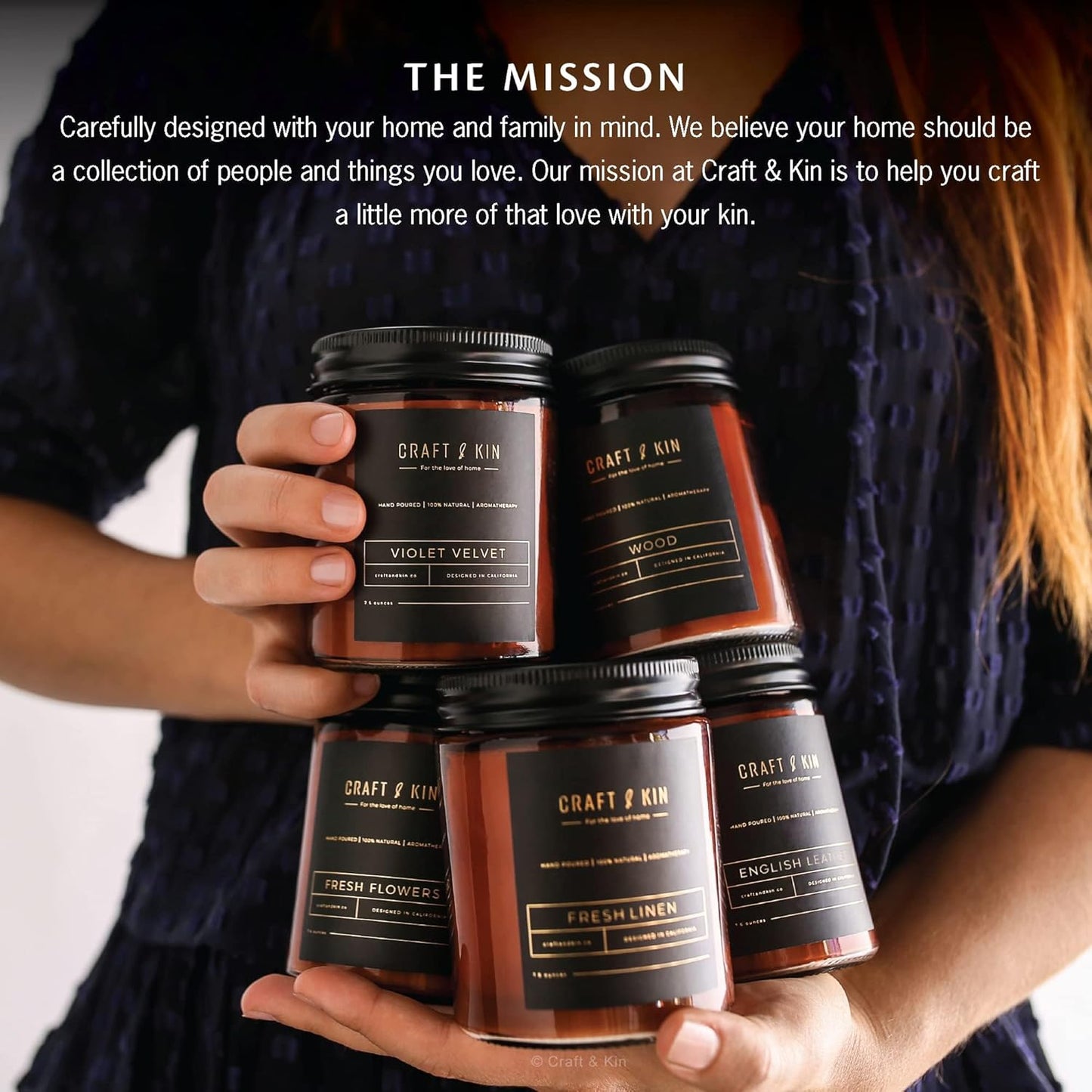 Scented Candles for Men | Palo Santo Candle | All-Natural Spring Scented Candles for Home | Long Lasting with 45 Hour Burn Time, 8Oz